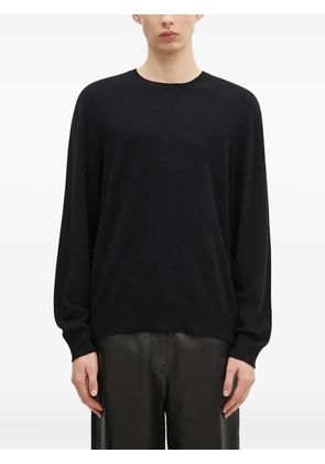 032c embroidered cashmere sweater - Black