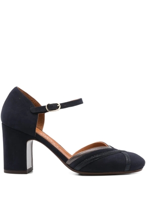 Chie Mihara 80mm ankle-strap block-heel pumps - Blue