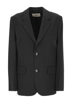 AMI Paris two-button padded-shoulder blazer - Black