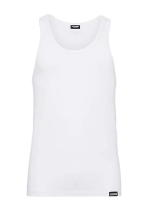 DSQUARED2 logo-print tank top - White