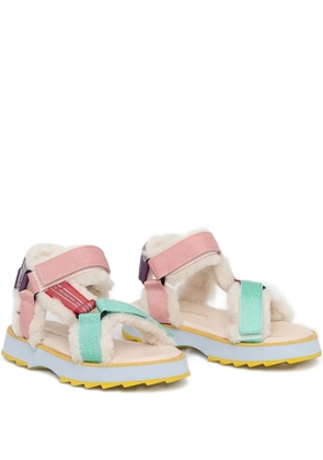 EMU AUSTRALIA shearling flat sandals - Multicolour