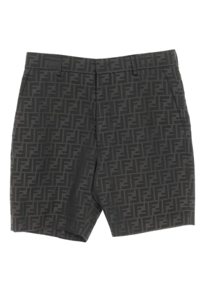 Fendi Pre-Owned Zucca-print shorts - Grey