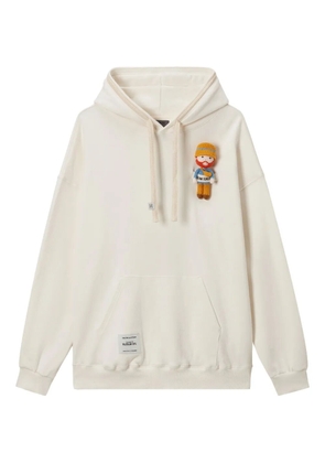 Musium Div. crocheted-figure hoodie - Neutrals