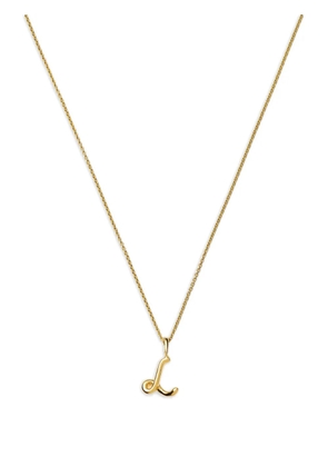 Missoma mini initial L pendant necklace - Gold