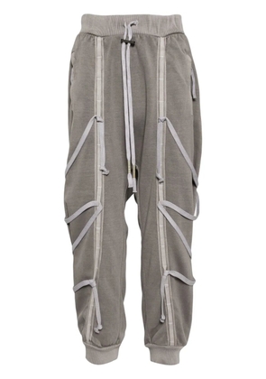 Boris Bidjan Saberi dyed track pants - Grey