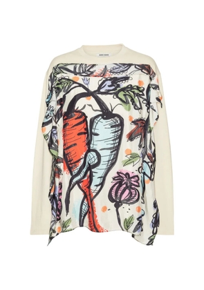 Henrik Vibskov long-sleeved graphic T-shirt - Neutrals