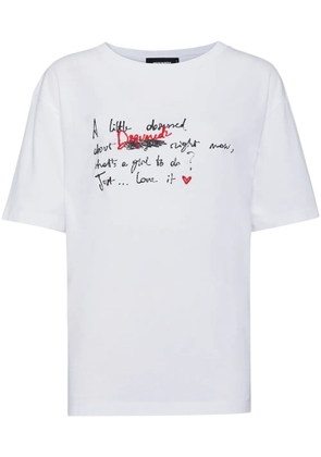 DSQUARED2 logo-print T-shirt - White