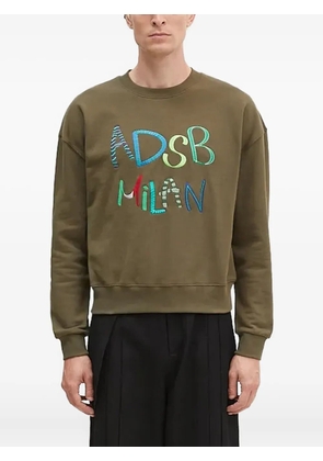 Andersson Bell embroidered cotton sweatshirt - Green