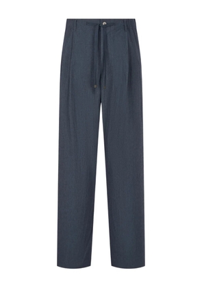 TOMBOY drawstring pleated trousers - Blue
