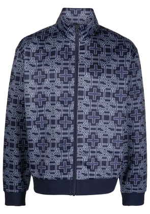 Ksubi monogram zip-up sports jacket - Blue