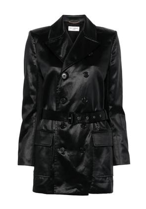 Saint Laurent Pre-Owned silk blazer - Black