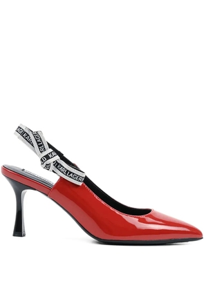 Karl Lagerfeld Sienna slingback pumps - Red