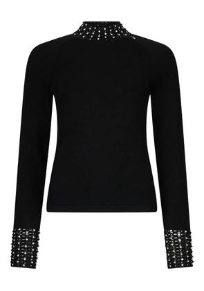 LIU JO cut-out jewel sweater - Black
