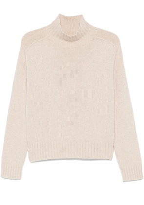BOMPARD hammer-sleeve high-neck sweater - Neutrals