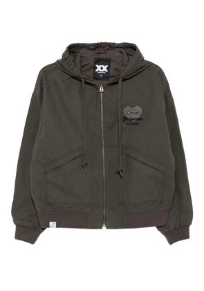 FINGERCROXX cotton bomber jacket - Grey