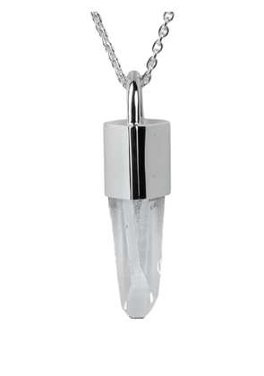 Parts of Four sterling silver Talisman lemurian quartz necklace
