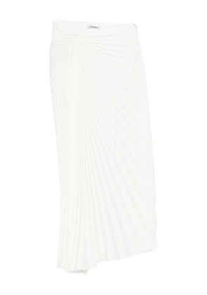 Parlor pleated midi skirt - White