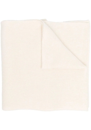 Diesel K-Coder ribbed wool-blend scarf - Neutrals