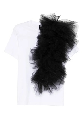 Alchemy ruffled-detail T-shirt - White