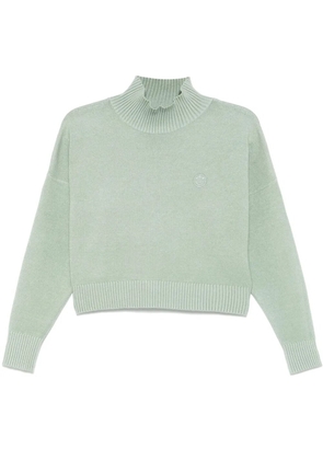 BOSS logo-embroidered sweater - Green