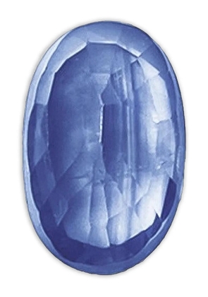 Loquet September sapphire birthstone locket charm - Blue