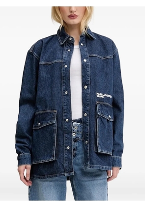 Karl Lagerfeld Jeans pocket-detail denim shirt - Blue