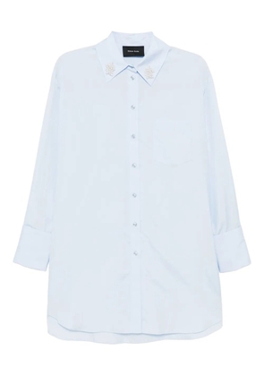 Simone Rocha pearl-detailed shirt - Blue