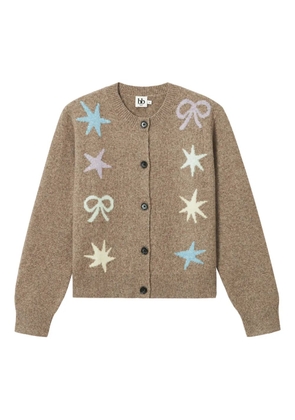b+ab star-embellishment cardigan - Brown