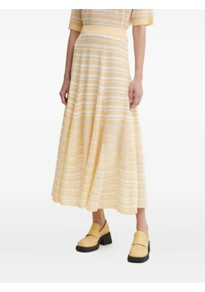 AERON striped midi skirt - Neutrals