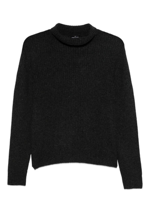 Gran Sasso turtleneck ribbed sweater - Grey