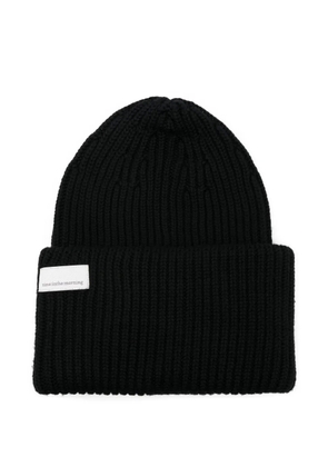 Nine In The Morning ribbed wool beanie - Black