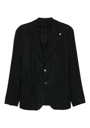 LUIGI BIANCHI MANTOVA single-breasted blazer - Black