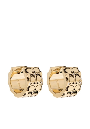 Coach Quilted Signature earrings - Gold