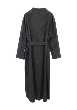 Hermès Pre-Owned 2010s stand-collar shirt dress - Black