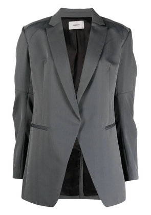 Coperni herringbone-pattern biker blazer - Black