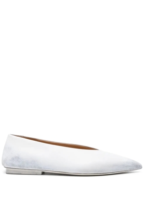 Marsèll Ago leather ballet flats - White