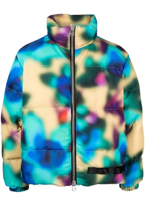 OAMC abstract-print padded jacket - Multicolour