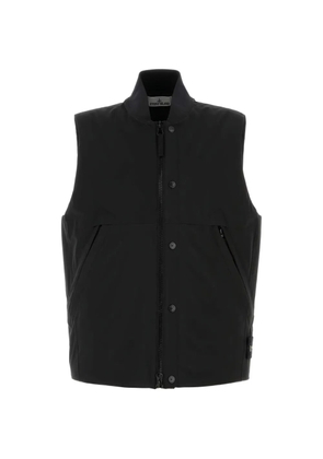 Stone Island zip-up gilet - Black