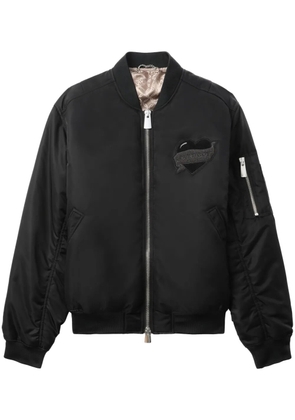 Charles Jeffrey Loverboy logo-appliqué bomber jacket - Black