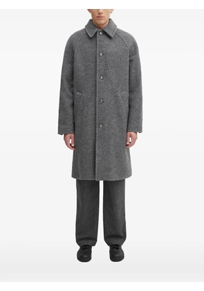 A.P.C. button-fastening collar coat - Grey