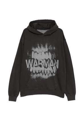 WARMAN printed hoodie - Black