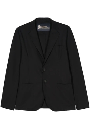 Herno single-breasted stretch blazer - Black
