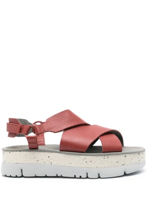 Camper Oruga UP leather sandals - Red