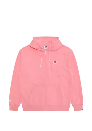 AAPE BY *A BATHING APE® heart-motif zip-up hoodie - Pink