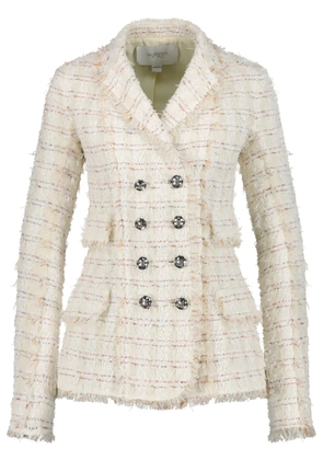 Giambattista Valli bouclé double-breasted blazer - Neutrals