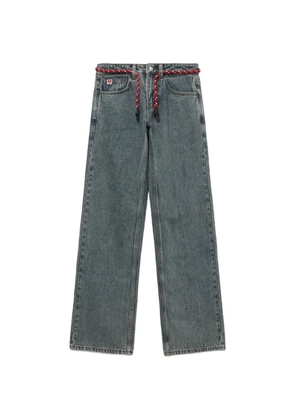 APEE™ by *A BATHING APE® Apee rope wide-leg jeans - Blue