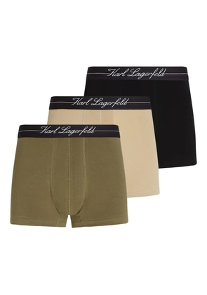 Karl Lagerfeld contrasting-waistband boxers - Black