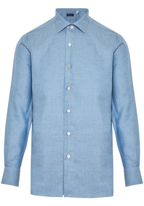 Finamore 1925 Napoli cutaway collar shirt - Blue