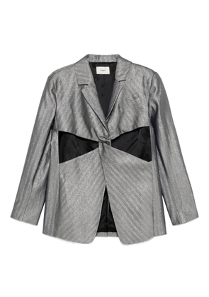 Coperni twisted cut-out tailored jacket - Grey