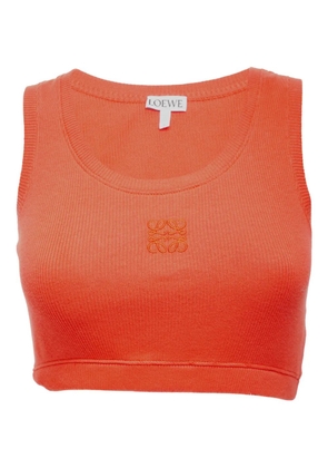 Loewe Pre-Owned 2020-2025 Anagram sleeveless top - Orange